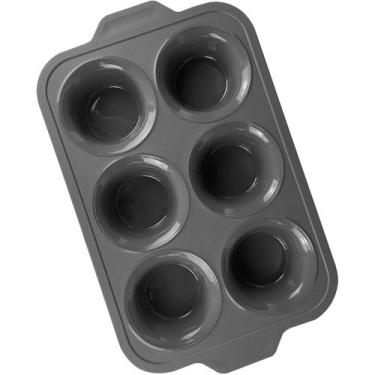 Imagem de Forma Assadeira De Silicone Bandeja Antiaderente Cupcake Forminhas de 