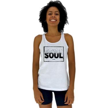 Imagem de Regata Feminina Recorte Nadador MXD Conceito Soul, Branco, M