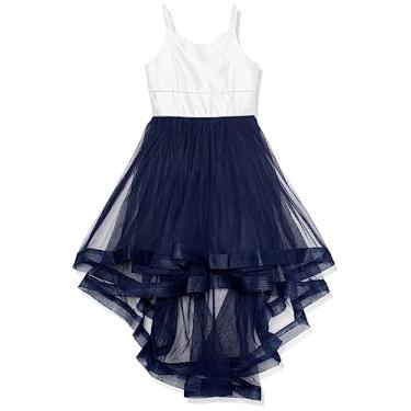 Imagem de Speechless Vestido de festa feminino sem mangas, caimento e flare, Marfim/azul-marinho, 16