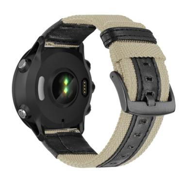 Imagem de Pulseira Compatível com Garmin Fenix 5X GPS/Fenix 5X Puls Pulseiras de Nylon e Couro com Ajustáveis de Esportivas Respirável Correias de Substituição para Garmin Fenix 5X/Fenix 5X Puls Band (E)