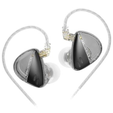 Imagem de Fones de ouvido intra-auriculares KZ Libra, fones de ouvido graves pesados com fio destacável, fones de ouvido iEM Hi-Fi, Bawjog