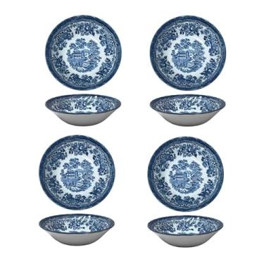 Imagem de Churchill Tigela de aveia Royal Wessex Tonquin Blue Chelsea de 15 cm - Conjunto de 4, feito na Inglaterra
