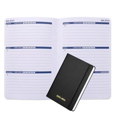 Imagem de Planner 2025-2026 - janeiro de 2025 - junho de 2026, agenda mensal e diária anual 2025-2026, capa de couro sintético, 18 meses (capa dura preta - 2025.1, 13.2 cm x 19.1 cm)