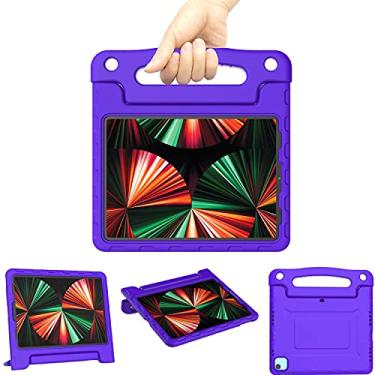 Imagem de A ADENK Capa infantil para iPad Air de 11,9 polegadas de 5ª/4ª geração e iPad Pro de 11 polegadas (2022/2020/2018) - leve, à prova de choque, conversível, capa de proteção com alça embutida (azul