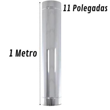 Imagem de Duto 11 Polegadas Inox 430 Forno, Churrasqueira, Lareira - INOX LAURIN