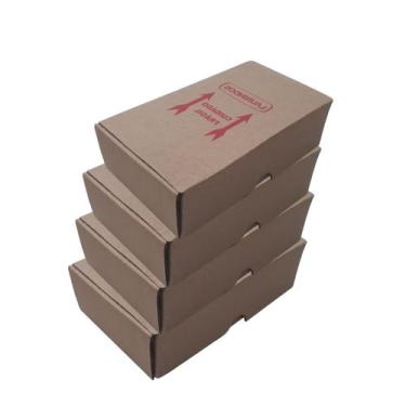 Imagem de Kit 50 Caixa De Papelão 19x11x6 Pequena Embalagem ECommerce - INOX LAU