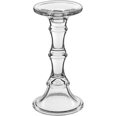 Imagem de CASTIÇAL PORTA VELA DECORATIVO HOME&CO ECO CRYSTAL 23x10x10cm TRANSPARENTE