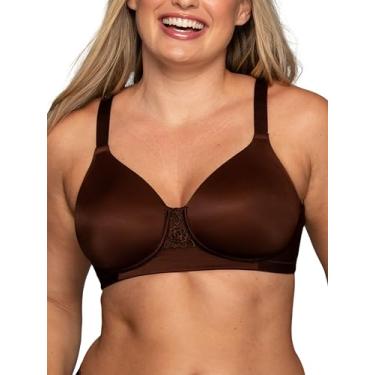 Imagem de Vanity Fair Sutiã feminino completo de beleza nas costas, tecido elástico em 4 vias, bojos levemente forrados até H, Sem aro - Cappuccino, 42DD