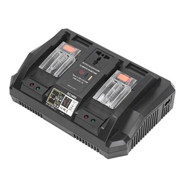 Imagem de Carregador de Bateria de 14,4 V 18 V Confiável e Versátil Com Economia de Espaço 100-240 V Carregador de Bateria de Lítio de Porta Dupla 220 V 220 W de Resfriamento de Ar