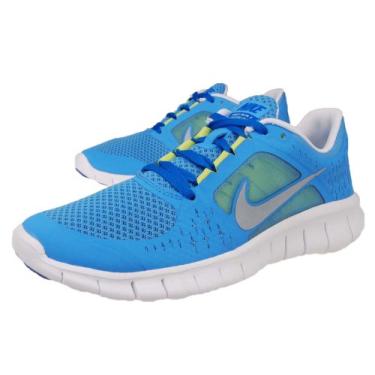 Imagem de Nike Free Run 3 GS Coast Blue Silver Youth Barfoot Running Shoes 512098-400 [US size 4]