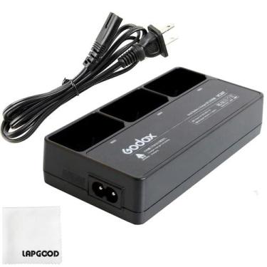 Imagem de Kit de Carregador Triplo Godox VC26T para Flashes Godox