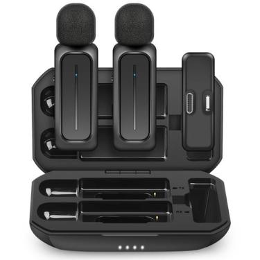 Imagem de Microfone de Lapela Sem Fio ECOMXIA WM300 - Compatível com iPhone e An