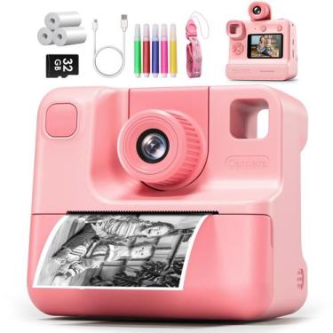 Imagem de Câmera Instantânea GREENKINDER Kids 1080P com Cartão de 32GB