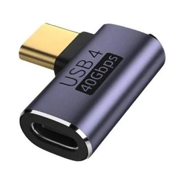 Imagem de Adaptador USB-C OTG para MacBook - 40Gbps, 100W, 5A, 8K60Hz, Estilo C