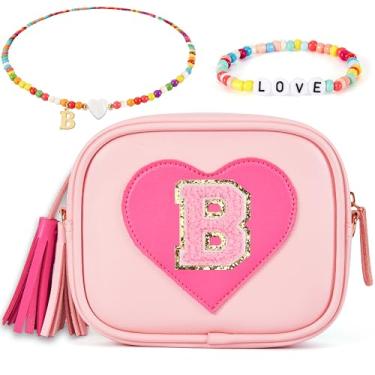 Imagem de ONECOCOA Presentes de aniversário para meninas, bolsa infantil para meninas, presente para meninas de 3, 4, 5, 6, 7, 8, 9, 10, 11, 12 anos, presente para meninas, rosa, B