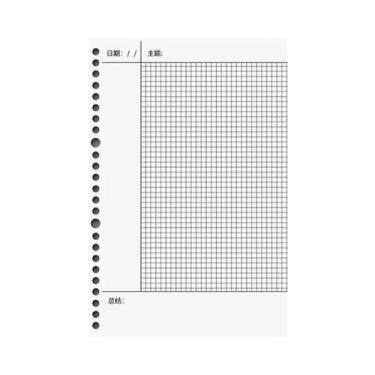 Imagem de Caderno Espiral com 60 Folhas Recarregáveis A4, A5 e B5 - Ideal para E