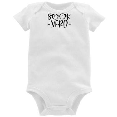 Imagem de Body Bebê Book Nerd - Foca na Moda, Branco, G