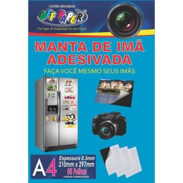 Imagem de Placa Imantada A4 210X297MM com Adesivo Pacote com 5 Unidades - OFF Pa