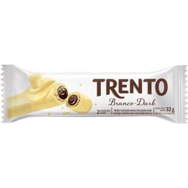 Imagem de Chocolate Wafer Branco-Dark Trento 32g Crocante