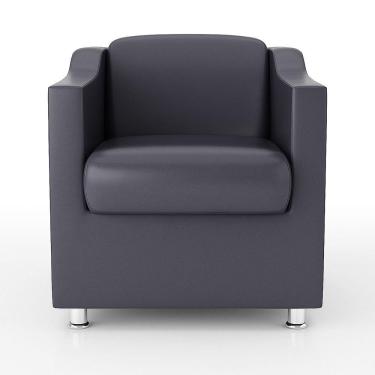 Imagem de Kit 03 Poltrona Para Recepção Clínica Médica Decor Cinza