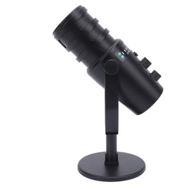 Imagem de Microfone Dinâmico Profissional, Microfone USB/XLR Com Suporte de Metal, Captação Cardióide Apontando, Microfone Vocal Dinâmico Com Fio para Jogos Ao Vivo, Gravação e Streaming