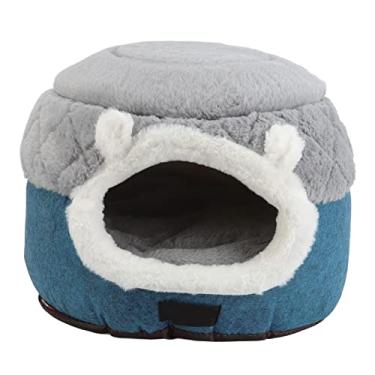 Imagem de Cama Gato, Removível Soft Confortável Semi Cave Design Dormir Gatinho Cama para Gatinhos S