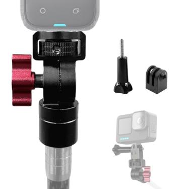 Imagem de Adaptador de tripé com suporte de conexão de câmera de orifício rosqueado de 1/10.2 cm-20 compatível com Insta360, Go Pro Hero 13, DJI OSMO Action 5 Pro, acessórios de fotografia para câmera esportiva