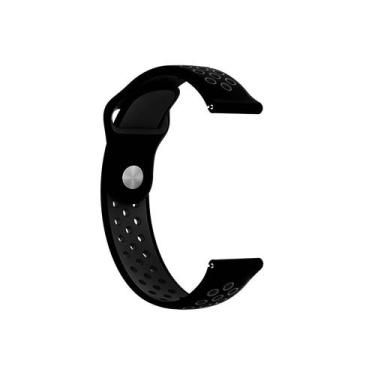 Imagem de Pulseira para Colmi i10 - Silicone Sport 22mm - Estilo no Pulso, Preto