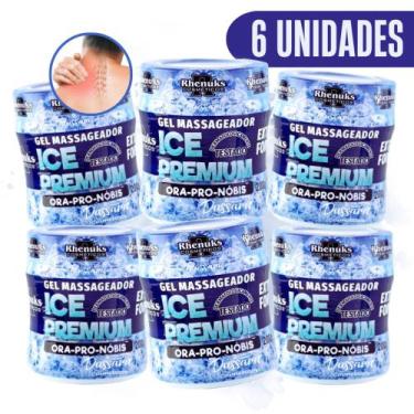 Imagem de Kit 06 Ora-Pró-  Nobis  Gel Massageador Ice Premium para dor muscular 