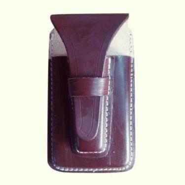 Imagem de Bainha Lisa para celular couro legitimo - 8 Segundos