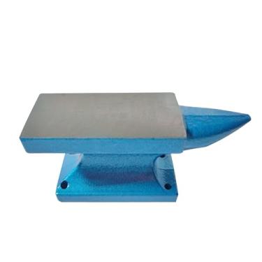 Imagem de Hyecen Mini bigorna de chifre - bigorna de ferro forjado de 1,4 kg para fabricação de joias, forja de ferreiro, ferramentas de ourivesaria para forjar bloco de banco de bigorna