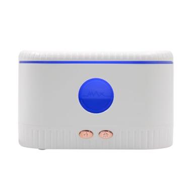 Imagem de Umidificador de Ar com Luminária LED, USB, 200ml, Branco, 10,5 x 16,8 x 8 cm, Difusor Aromatizador