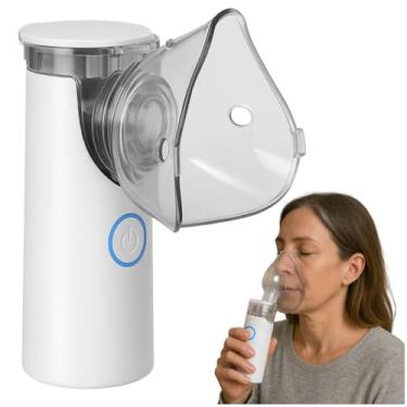 Imagem de Nebulizador Inalador Portatil Silencioso ultrassonico Máscara Infantil Adulto Bebê Malha Vibratória