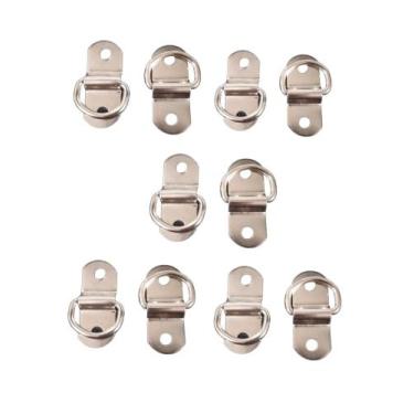 Imagem de 10 Chapa Pitão c/ Meia Argola de Tombar p/ Toldos Cortina. - ACESMAQ