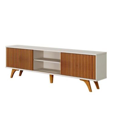 Imagem de Rack Siena 220 Com Pes Mavaular, Off White/Naturale