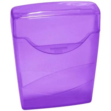 Imagem de Estojo Organizador Grande para Porta Cotonete Hastes 48 Und (Lilás)