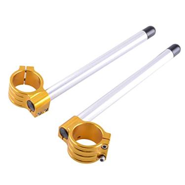 Imagem de Mallofusa Guidão Cnc Para Motocicletas Com Clipe De 50 Mm, Compatível Suzuki Gsx1300R Hayabusa 1999-2011 E Kawasaki Ninja Zx-10R/Zx1000 2004-2010