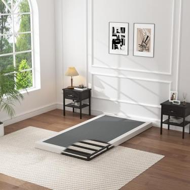 Imagem de OSASET Box Spring Twin de perfil baixo - Mola de caixa de 7,6 cm para cama de solteiro resistente base de cama de metal fácil montagem
