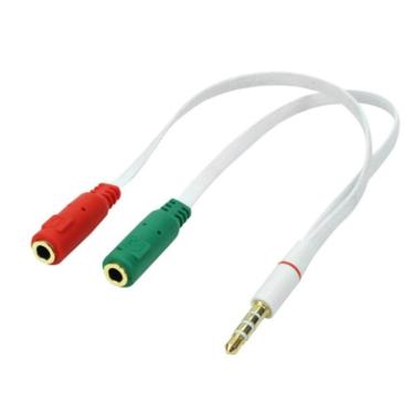 Imagem de Cabo P3 Macho X 2 P2 Fêmea Para Microfones