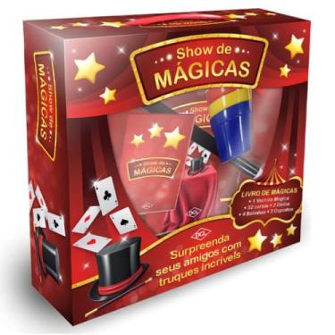 Imagem de Kit Show de Mágicas Infantil com Acessórios – Varinha, Baralho, Dados, Copos e Bolinhas | Brinquedo de Ilusionismo para Crianças | Truques de Mágica para Iniciantes e Pequenos Mágicos