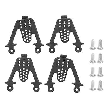 Imagem de GRCFUMO 1 PC Torres de choque, suporte de altura de ajuste de ajuste, Torres de amortecedor de choque ajustável de metal Torres de montagem Montagem Acessório para Multihole Fit (Black)