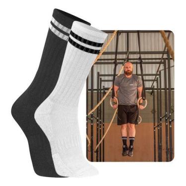 Imagem de Kit 2 Pares Meia Confort Fitnes Academia Corrida Cano Alto - duck, Pre