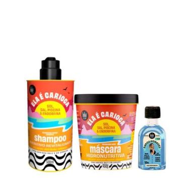 Imagem de Kit Lola Ela é Carioca Sh 500ml + Masc 450ml + Danos Vorazes Óleo Repa