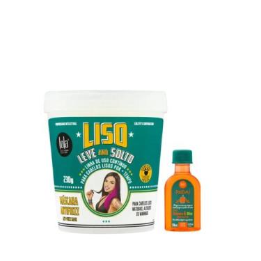 Imagem de Kit Lola Liso Leve e Solto Masc 230ml + Pinga! Óleo Cenoura e Oliva 50
