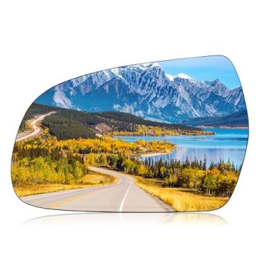 Imagem de BDFHYK Espelho lateral esquerdo do motorista de vidro compatível com AUDI A3 A3 Quattro A4 A4 Quattro A5 A5 Quattro S5 S4 S5 Espelho retrovisor convexo, 8F0857535F (esquerda)