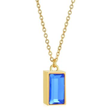 Imagem de Colares de urna mini cubo, joias de cremação para cinzas para mulheres e homens, medalhão de urna de creme, para cinzas humanas, joias comemorativas, joias com cristal frontal, Aço inoxidável, Sem