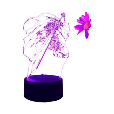 Imagem de Luz Noturna De Anime Para Quarto Infantil, Luminária De Mesa 3D Berser