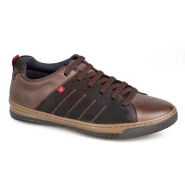 Imagem de Sapatênis Rafarillo Neon Couro Com Cadarço Liso Casual-Masculino