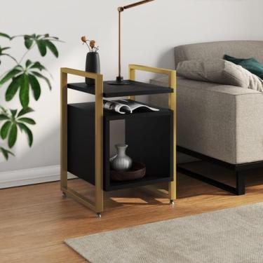Imagem de Mesa de Apoio Cabeceira Baú de Cama para Quarto Industrial Marrocos Ba