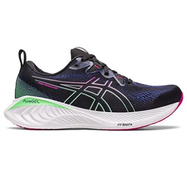 Imagem de ASICS Tênis de corrida feminino Gel-Cumulus 25, Preto/Rosa Rave, 40